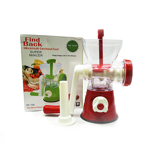 М'ясорубка багатофункціональна з насадками універсальна ручна Super Mincer RF-706 - мініатюра 3