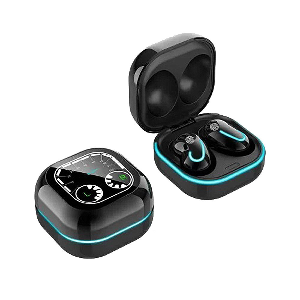 Бездротова Bluetooth гарнітура S6SE TWS водонепроникні сенсорні стерео навушники з вбудованим Power Bank у кейсі