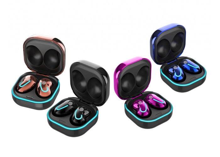 Бездротова Bluetooth гарнітура S6SE TWS водонепроникні сенсорні стерео навушники з вбудованим Power Bank у кейсі - мініатюра 4