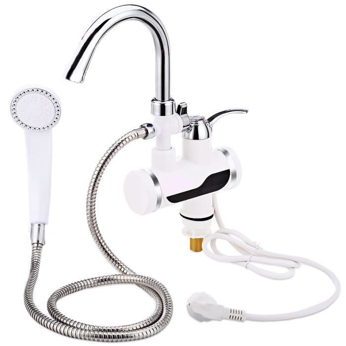 Проточний водонагрівач на кран з душем Water Faucet & Shower з нижнім підключенням - мініатюра 2