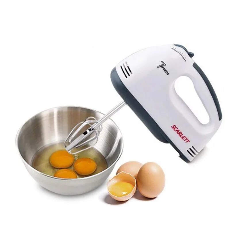 Ручний кухонний міксер Scarlett HE-133, 7 швидкостей збивання