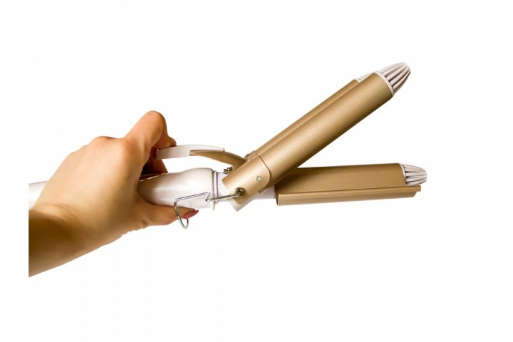 Потрійна плойка – стайлер Rozia HR-722 для укладки волосся та створення локонів з керамічним покриттям - мініатюра 3