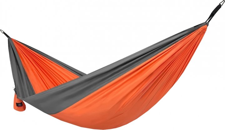 Гамак туристичний парашутний з карабінами для кемпінгу 140 х 280 см - мініатюра 6