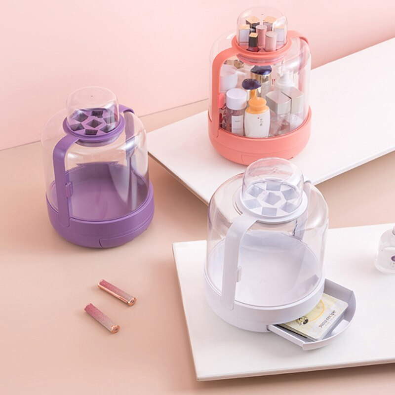 Набір для макіяжу 2в1 LED дзеркало та Органайзер для косметики - мініатюра 5