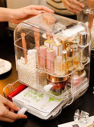 Органайзер для косметики акриловий з наповнювачем - мініатюра 2