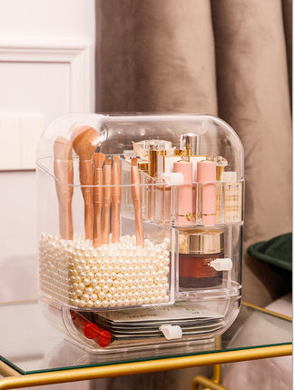 Органайзер для косметики акриловий з наповнювачем - мініатюра 3