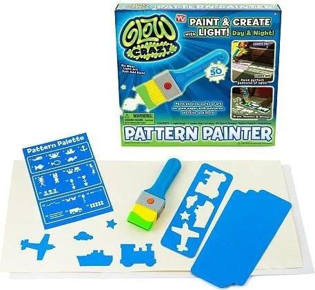 Дитячий набір для творчості GLOW MAGIC · Малюнки, що світяться у темряві + Палітра візерунків · 2 режими малювання · Малюй світлом