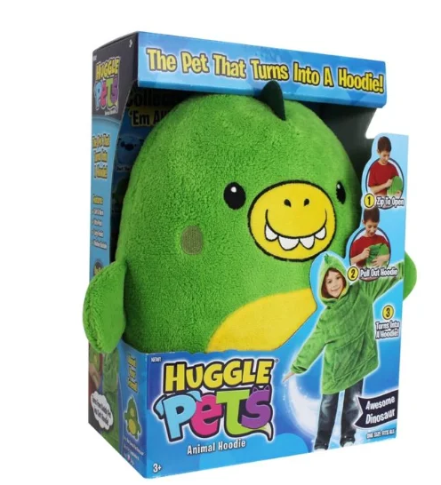 Дитяча толстовка – плед з рукавами Huggle Pets Hoodie для дітей 3 в 1 - мініатюра 2