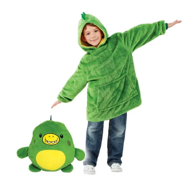 Дитяча толстовка – плед з рукавами Huggle Pets Hoodie для дітей 3 в 1 - мініатюра 5