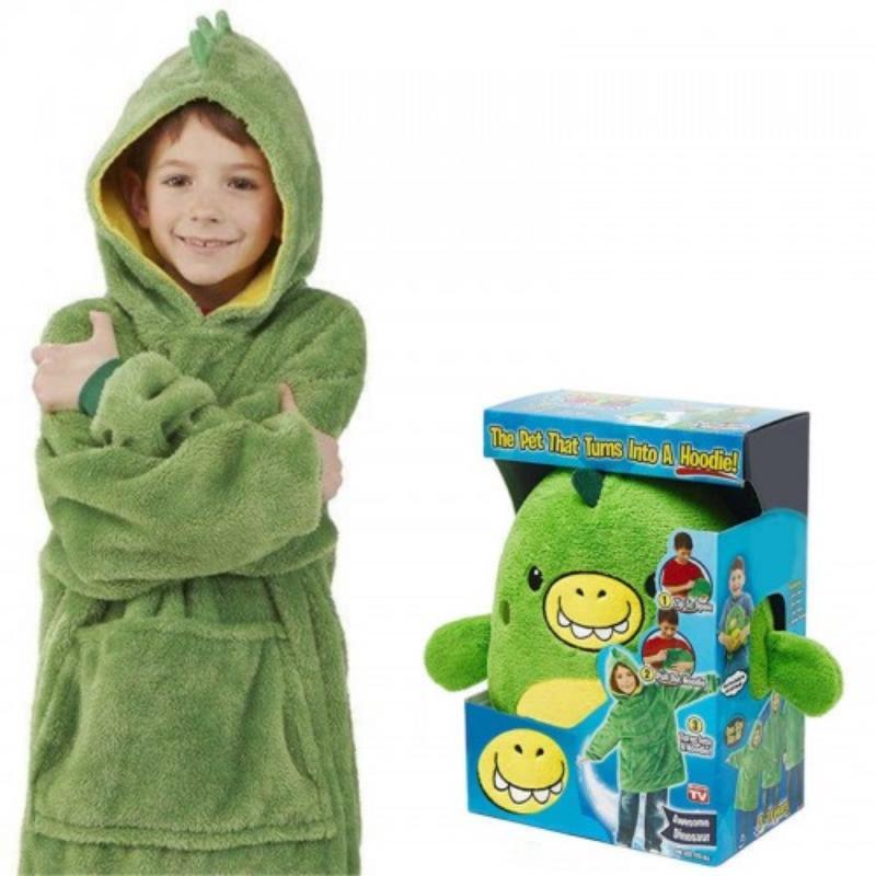 Дитяча толстовка – плед з рукавами Huggle Pets Hoodie для дітей 3 в 1 - мініатюра 6
