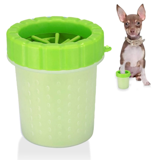 Лапомийка для дрібних та середніх порід собак Soft Gentle Lapomover із силіконовими ворсинками для очищення лап від бруду - мініатюра 4