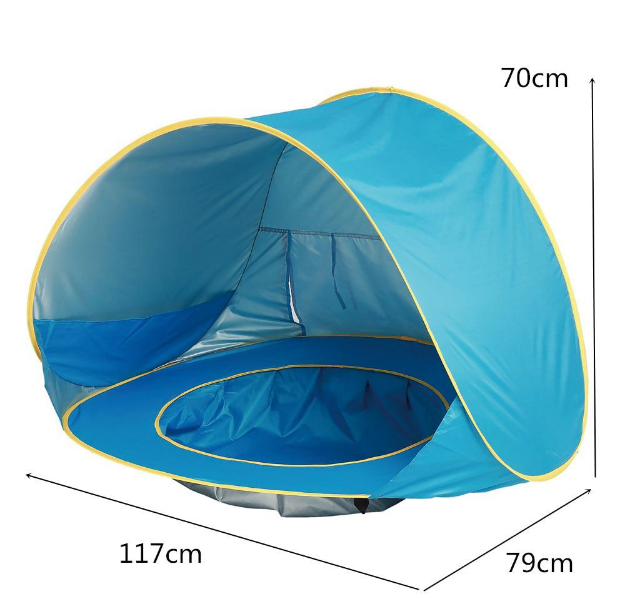 Намет дитячий пляжний з басейном 117х79 см - мініатюра 7