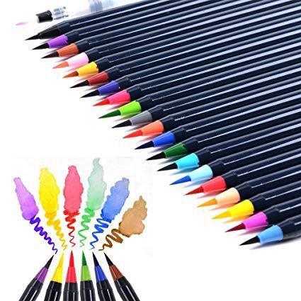 Акварельні маркери для скетчингу "Ведмедик" 20 кольорів - мініатюра 4