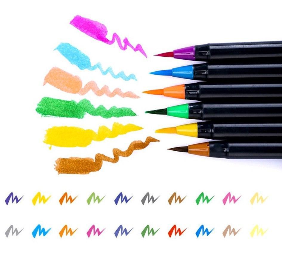 Акварельні маркери для скетчингу "Ведмедик" 20 кольорів - мініатюра 6