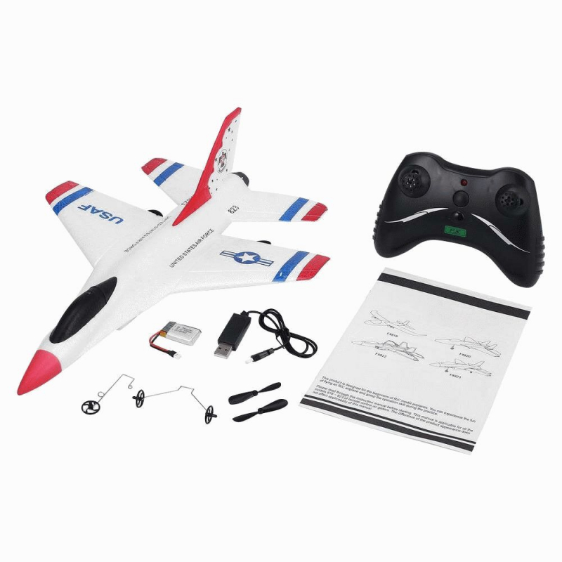 Радіокерований літак FX-823 на радіокеруванні з акумулятором USB зарядка - мініатюра 5