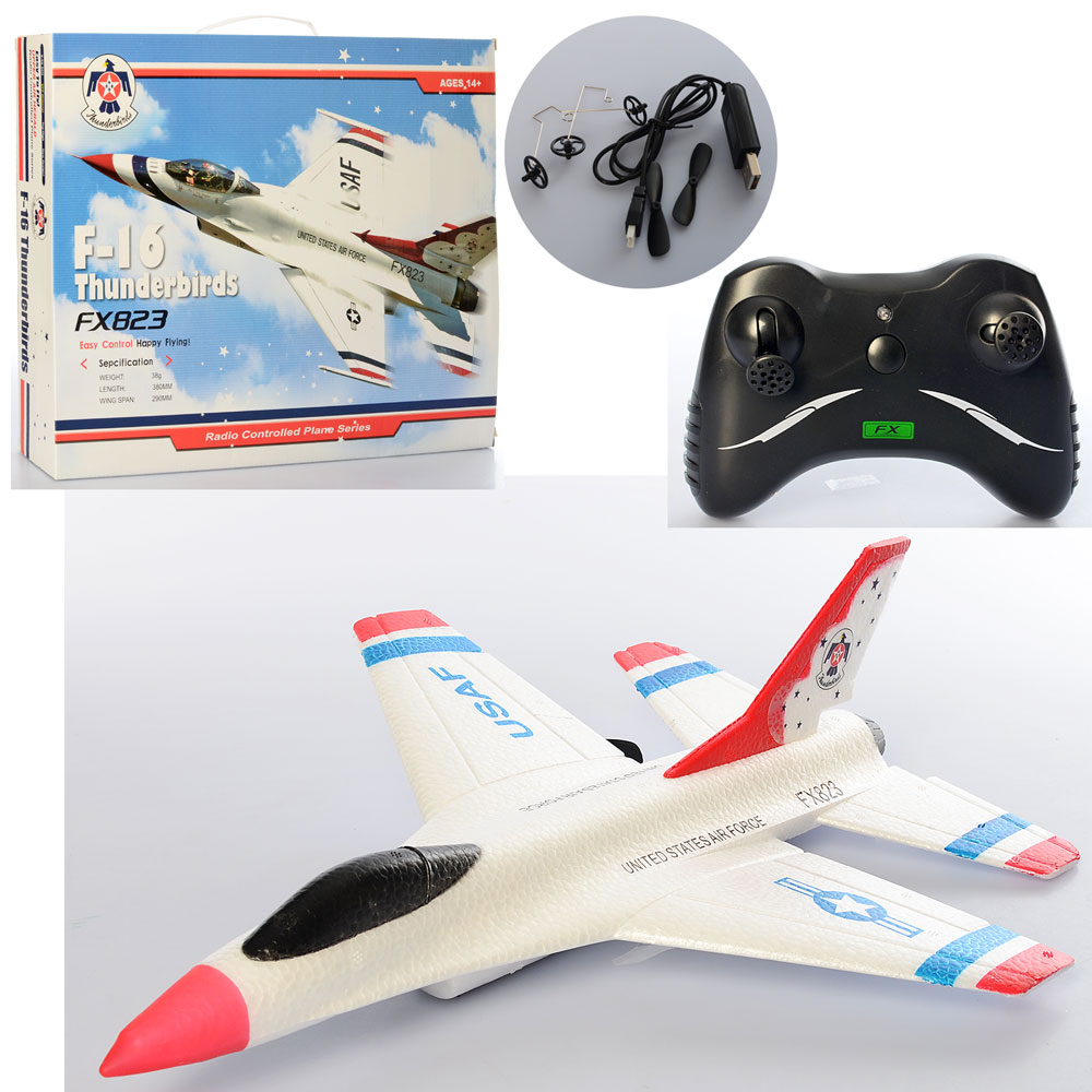 Радіокерований літак FX-823 на радіокеруванні з акумулятором USB зарядка - мініатюра 7