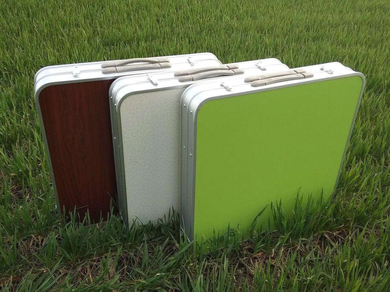 Стіл алюмінієвий Посилений з 4 стільцями складаний для пікніка - мініатюра 7