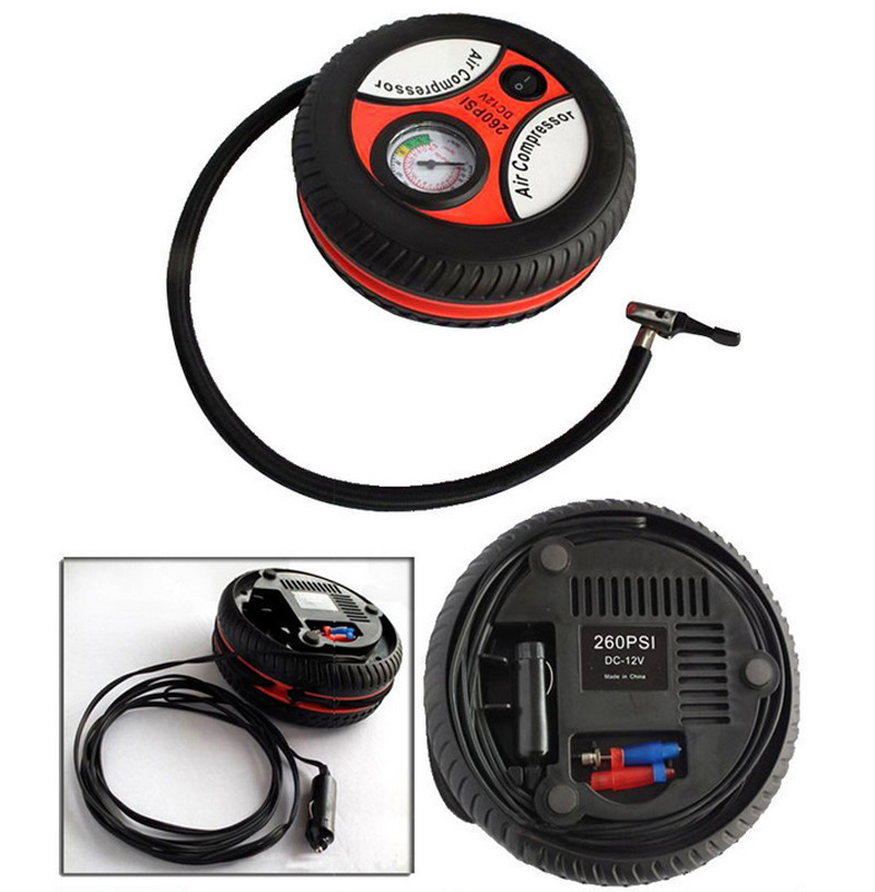 Компресор автомобільний портативний Міні КОЛЕСО Air Pump 250 psi - мініатюра 4