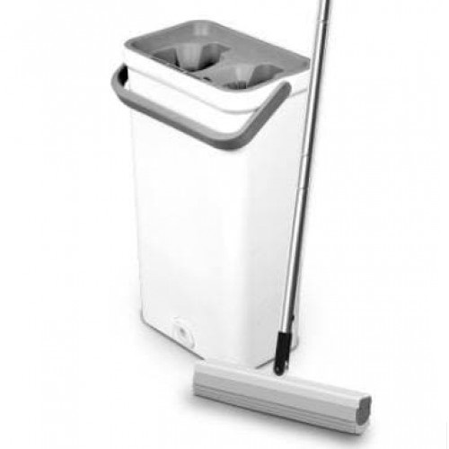 Набір Швабра з легким віджимом + відро · Самовіджимна швабра з валиком-губкою для миття підлог і поверхонь, з відром