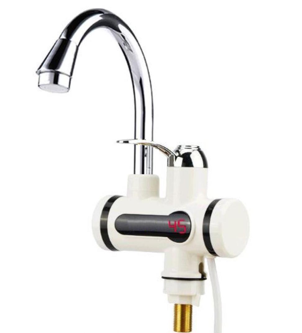 Водонагрівач проточний бойлер – кран із LCD дисплеєм Delimano Water Heater Digital RX002 ∙ Нижнє підключення - мініатюра 2