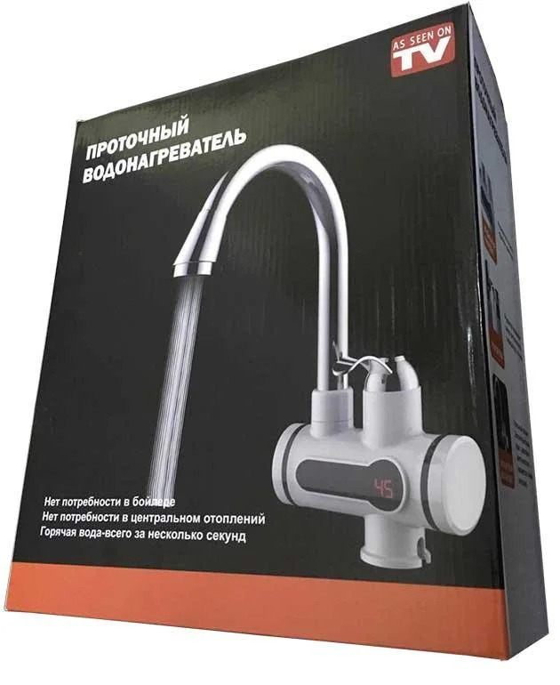 Водонагрівач проточний бойлер – кран із LCD дисплеєм Delimano Water Heater Digital RX002 ∙ Нижнє підключення - мініатюра 12