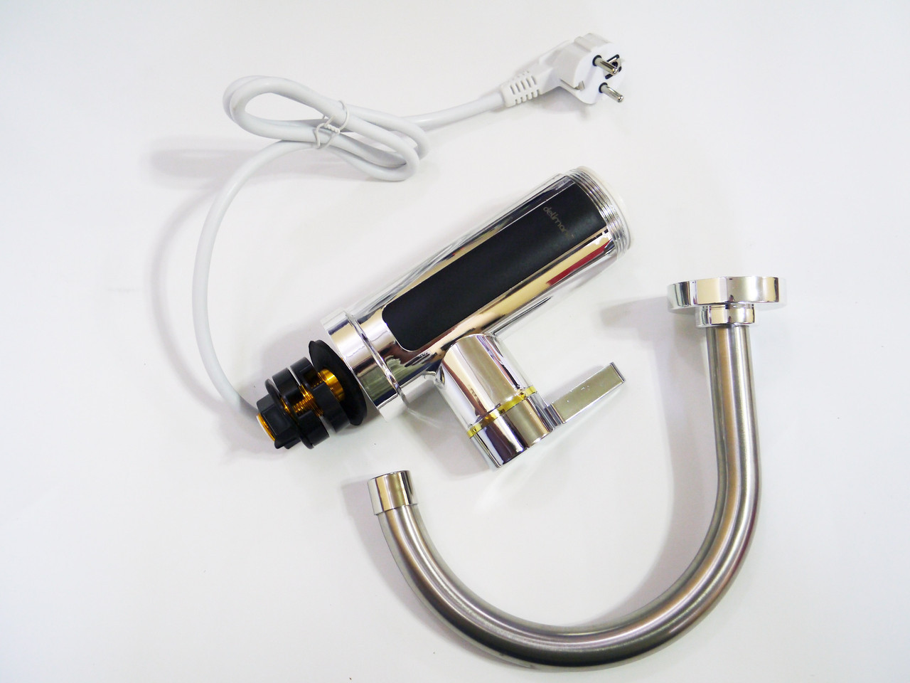 Проточний хромований водонагрівач Delimano RX-011 з дисплеєм - мініатюра 3