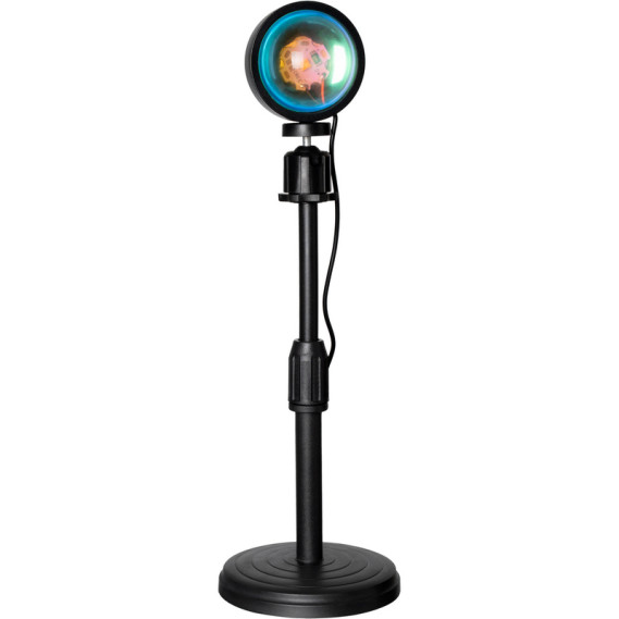 Лампа RGB Sunset Lamp з ефектом заходу сонця / світанку ∙ Проекційний USB світильник Rainbow Modern Bedroom - мініатюра 6