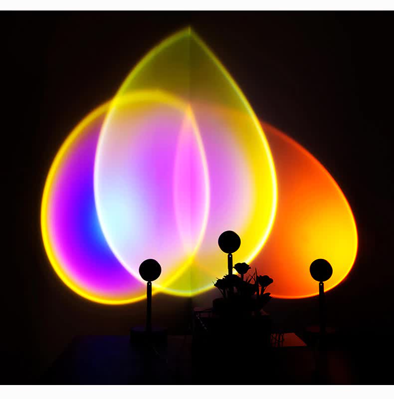 Лампа з проекцією світанку SUN LAMP USB Проекційний світильник з ефектом сонця - мініатюра 3