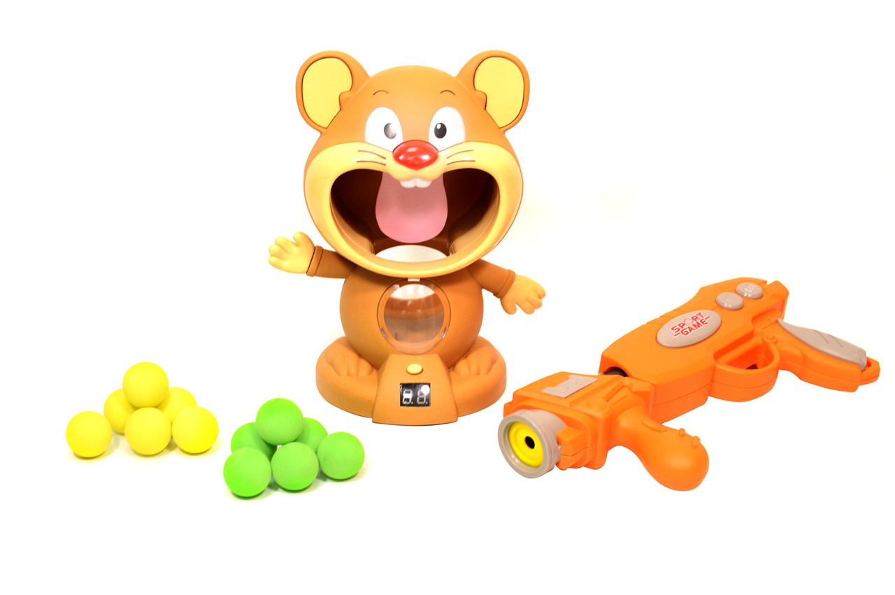 Повітряний тир "Мишеня" Інтерактивна гра для дітей Joy Acousto-Optic Hamster 1970A