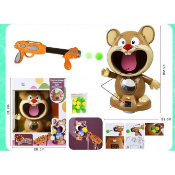 Повітряний тир "Мишеня" Інтерактивна гра для дітей Joy Acousto-Optic Hamster 1970A - мініатюра 4