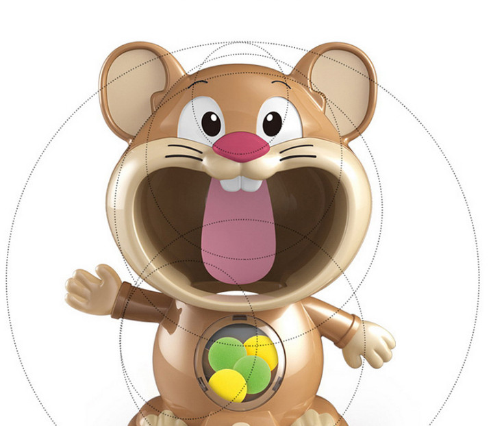 Повітряний тир "Мишеня" Інтерактивна гра для дітей Joy Acousto-Optic Hamster 1970A - мініатюра 5