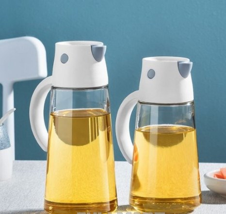 Скляний графин - дозатор оцту / оливкової олії, 550 мл - мініатюра 3