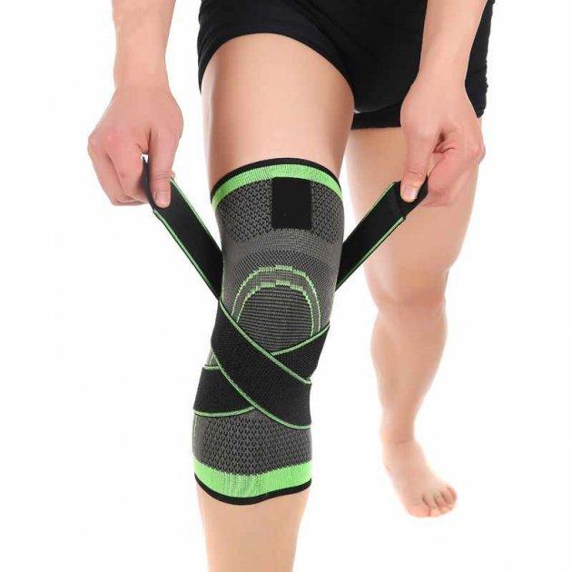 Бандаж колінного суглоба KNEE SUPPORT ∙ Наколінник еластичний ∙ Ортез ∙ Фіксатор коліна
