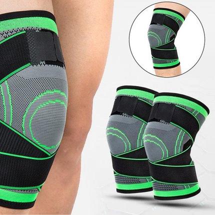 Бандаж колінного суглоба KNEE SUPPORT ∙ Наколінник еластичний ∙ Ортез ∙ Фіксатор коліна - мініатюра 2