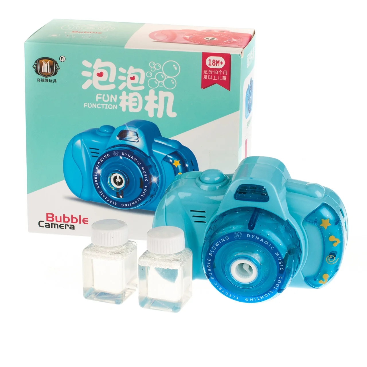 Фотоапарат для створення мильних бульбашок Bubble Camera ∙ Дитяча Баббл Камера - генератор бульбашок рожева/блакитна - мініатюра 5