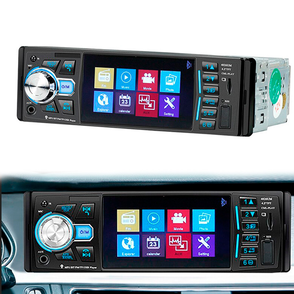Автомагнітола 1DIN MP5 4026UM ∙ Магнітола універсальна з Bluetooth