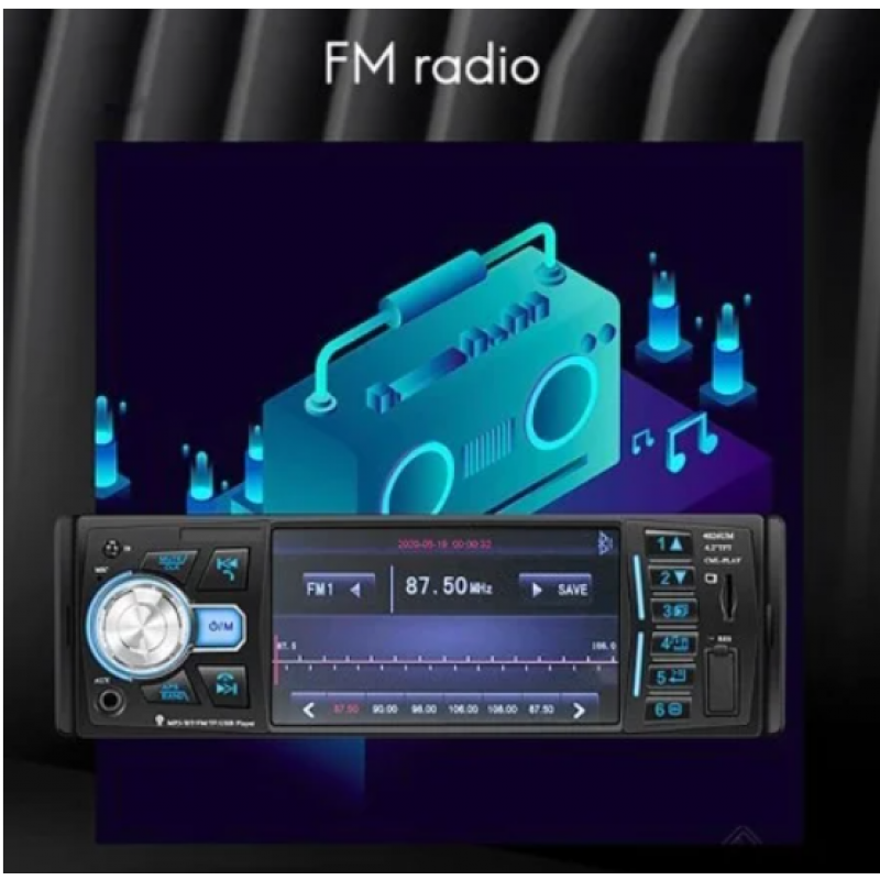 Автомагнітола 1DIN MP5 4026UM ∙ Магнітола універсальна з Bluetooth - мініатюра 3