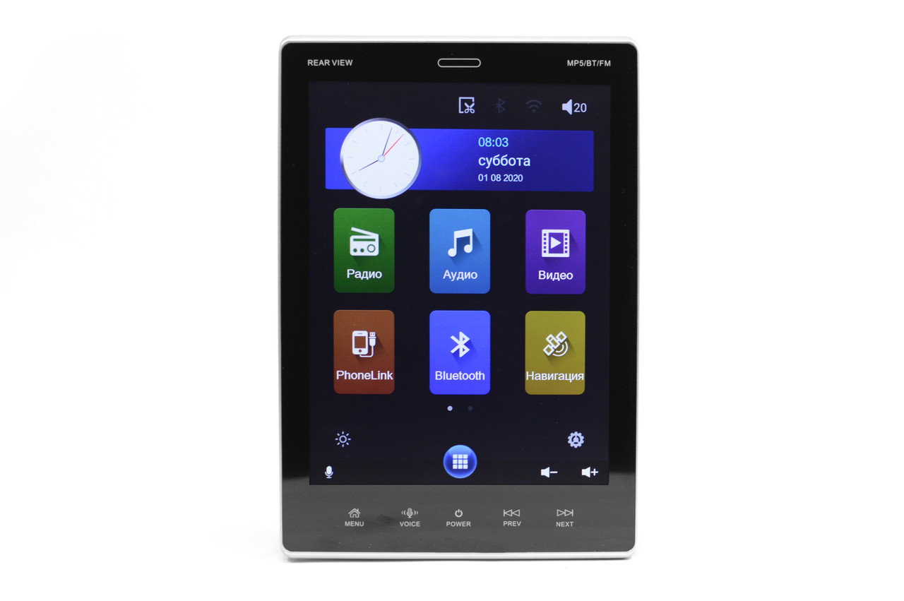 Автомагнітола Pi-908 2Din універсальна з вертикальним екраном 9.5 Tesla Style ∙ GPS навігатор ∙ Bluetooth ∙ Wi-Fi ∙ Пульт на кермо - мініатюра 2