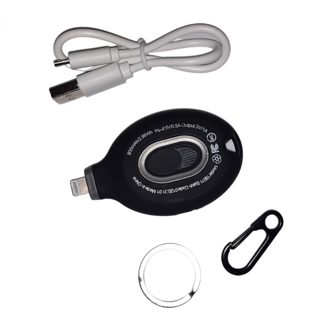 Powerbank – брелок для ключів Power Pod Emergency Charge 800 mAh Роз'єм Lighting для айфона ∙ Портативний зарядний пристрій Power Bank для телефону - мініатюра 6