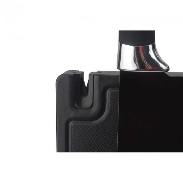 Стильний набір кухонних ножів на магнітній підставці з точилкою ∙ 6 предметів ∙ Кухонні ножі Чорні UNIQUE UN-1841 - мініатюра 3