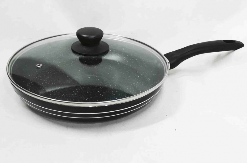 Сковорода UNIQUE UN-5165 з антипригарним гранітним покриттям 26 см із кришкою - мініатюра 2