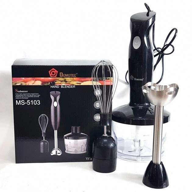 Блендер із чашею 3 в 1 DOMOTEC MS-5103, 500 Вт - мініатюра 2