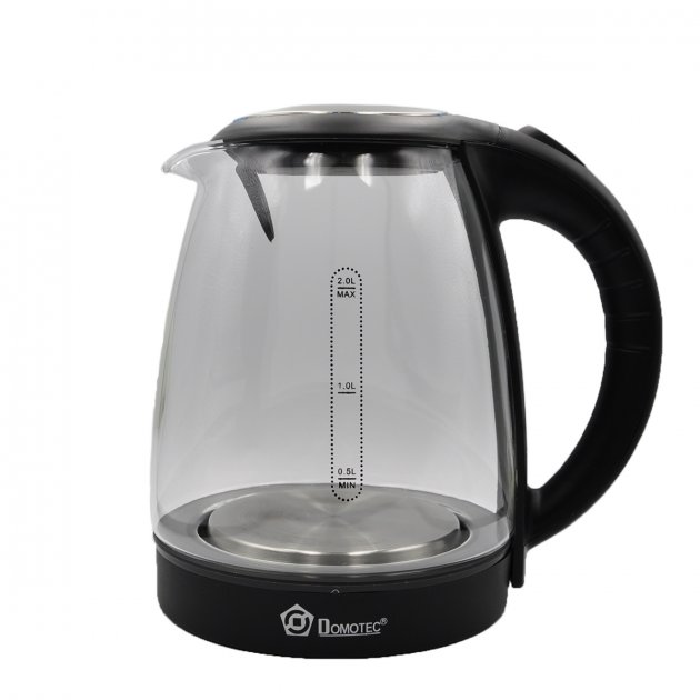 Чайник електричний скляний Domotec MS-8110 Електрочайник з підсвіткою води - мініатюра 2
