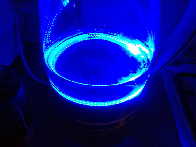 Чайник електричний скляний Domotec MS-8110 Електрочайник з підсвіткою води - мініатюра 3