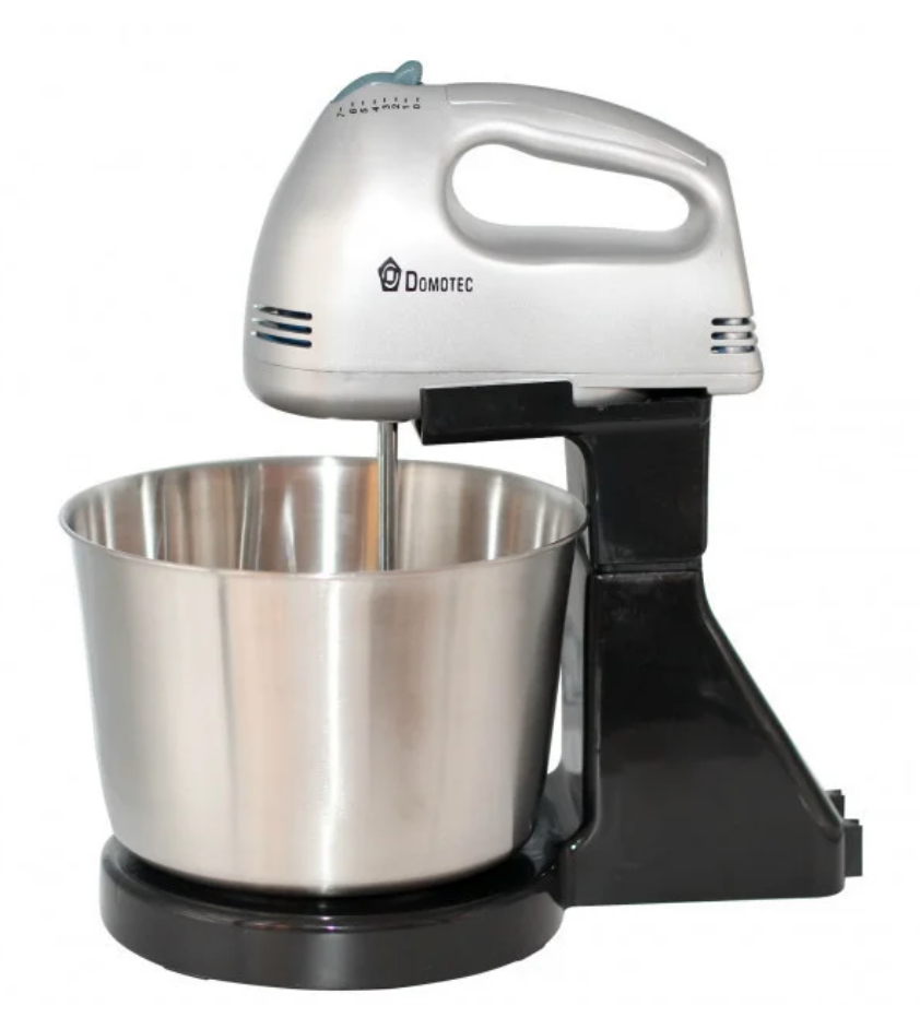 Міксер DOMOTEC MS-1133 2 в 1 стаціонарний / ручний ∙ Міксер – блендер – тістоміс з металевою чашею 2л - мініатюра 2