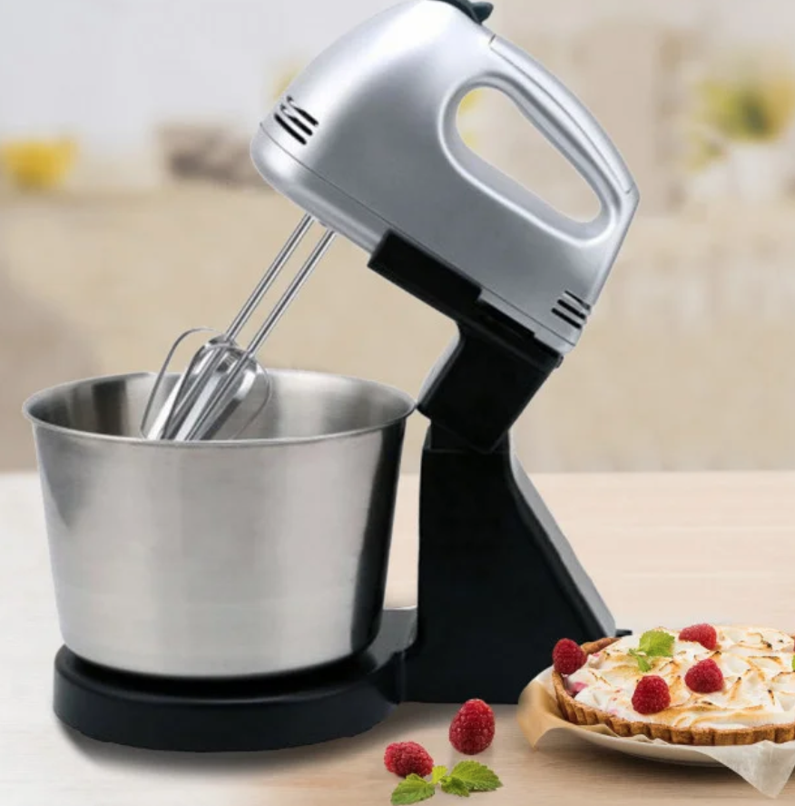 Міксер DOMOTEC MS-1133 2 в 1 стаціонарний / ручний ∙ Міксер – блендер – тістоміс з металевою чашею 2л - мініатюра 5