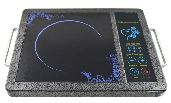 Інфрачервона плита DOMOTEC MS-5842 Настільна одноконфоркова склокерамічна плитка електроплита 2000 Вт - мініатюра 3