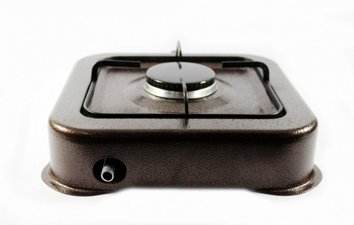 Настільна газова плита Domotec MS 6601 Таганок на 1 конфорку Сіра - мініатюра 3