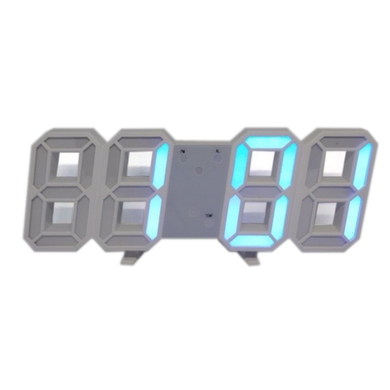 Годинник настільний електронний LY 1089 з підсвіткою ∙ Сині цифри - мініатюра 2