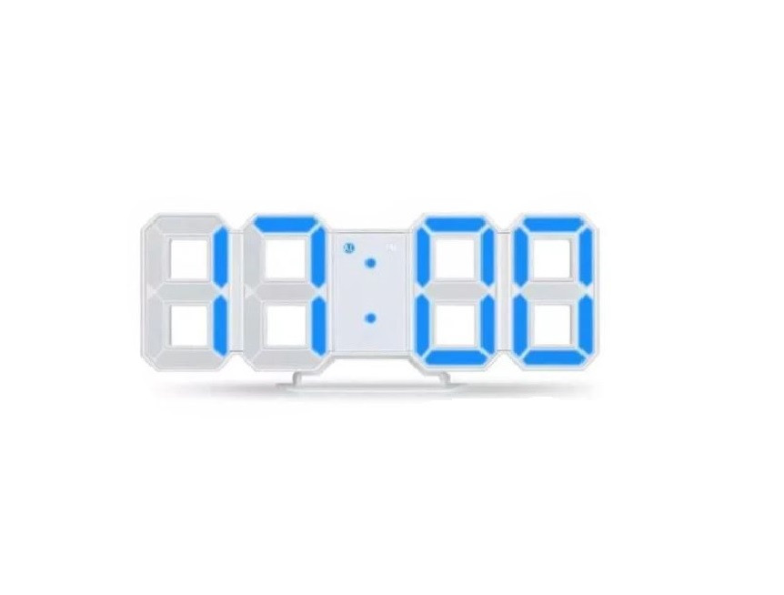 Годинник настільний електронний LY 1089 з підсвіткою ∙ Сині цифри - мініатюра 4